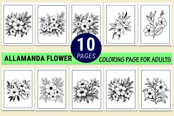 Allamanda Cathartica Flower Coloringpage