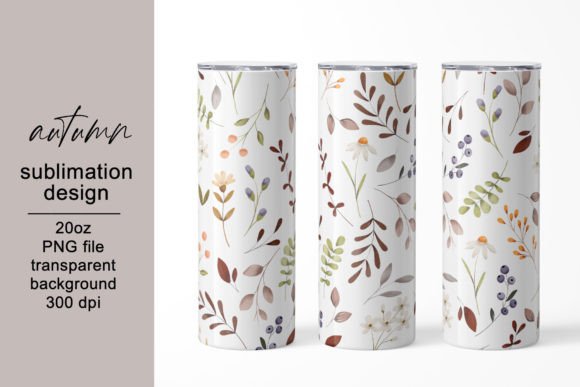 Autumn Leaf Tumbler Wrap Design