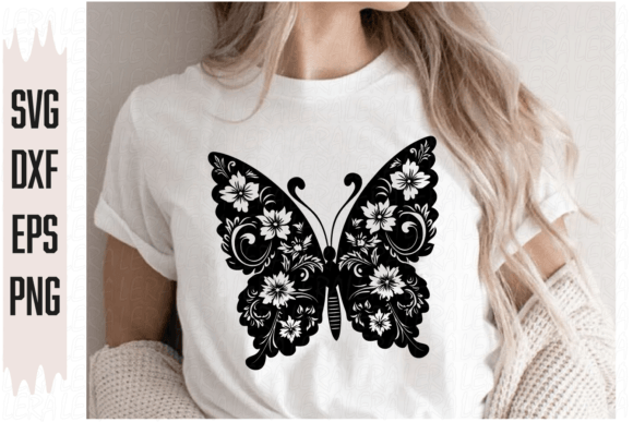 Butterfly Flowers, Butterfly Graphics for Creative Projects