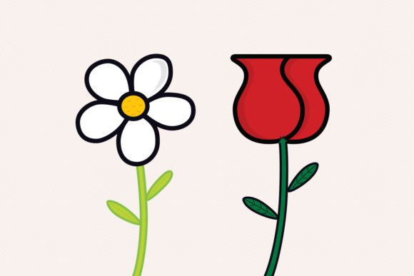 Floral Vector Line Art for Modern Design