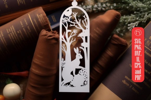 Laser Cut Easter Bookmark SVG