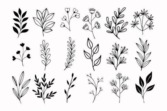 SVG Wildflowers Graphic for Branding and Marketing